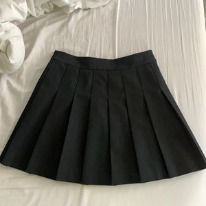 Black mini skirt